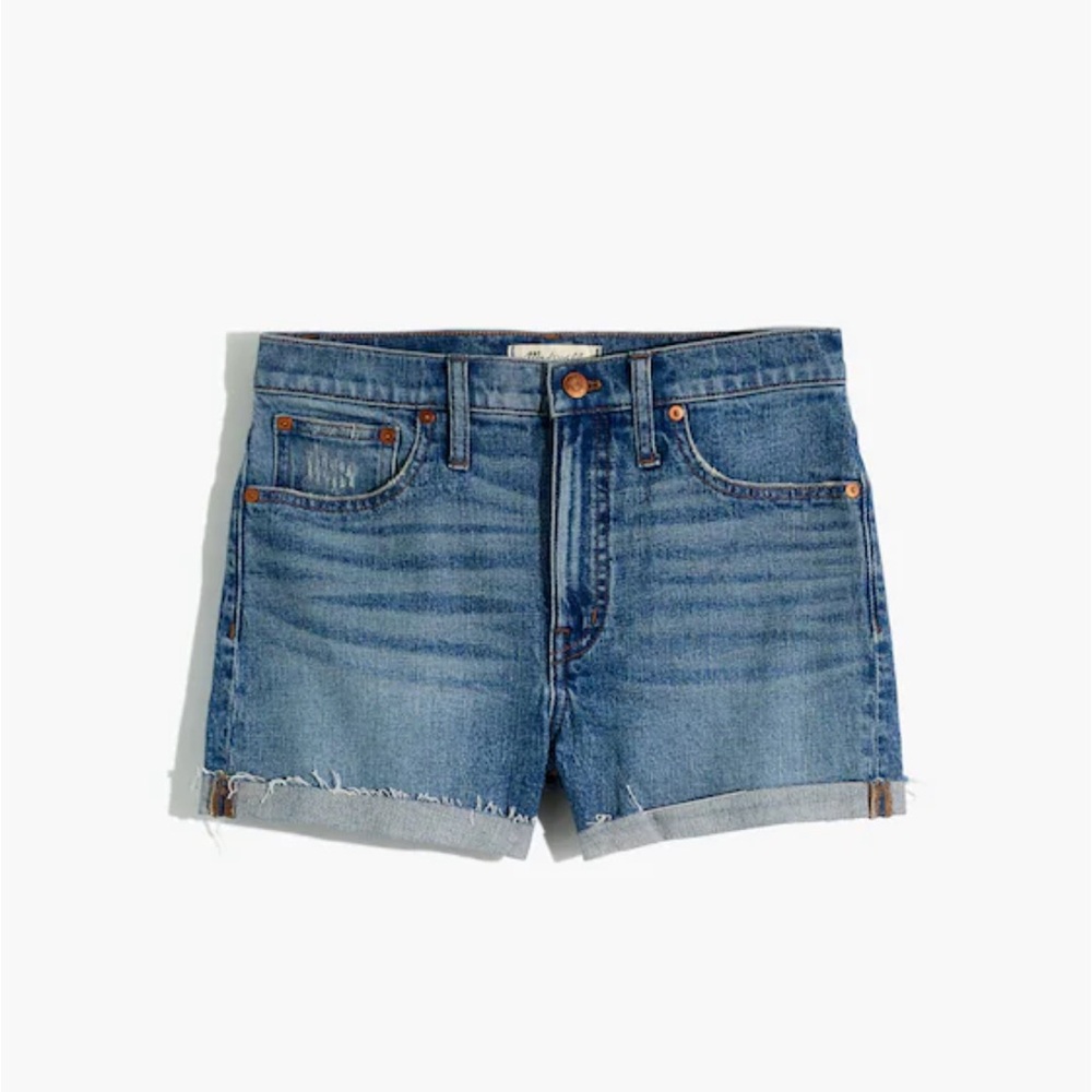 Madewell 23 High-Rise Denim Shorts in Malden Wash